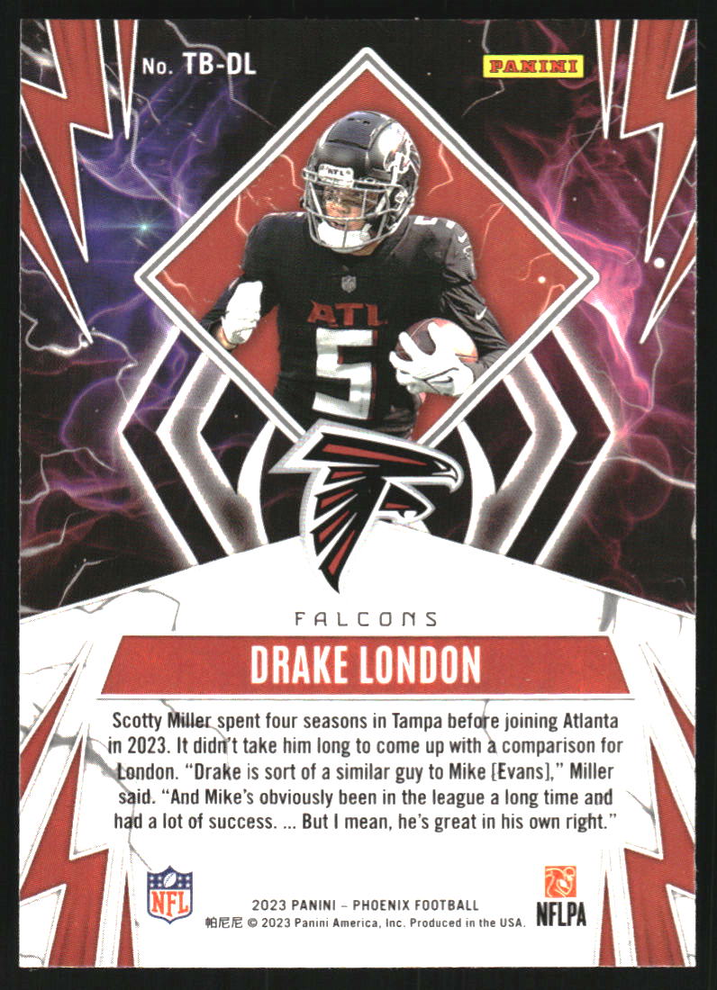 2023 Panini Phoenix Thunderbirds White Shimmer #3 Drake London