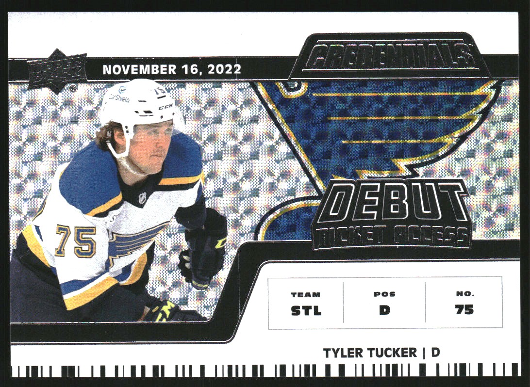 2022-23 Upper Deck Credentials #110 Tyler Tucker/999 RC