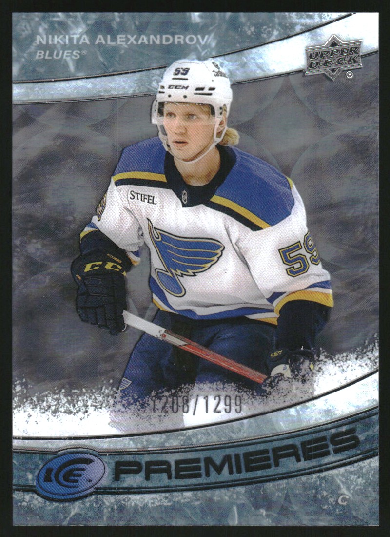 2022-23 Upper Deck Ice #158 Nikita Alexandrov/1299 RC