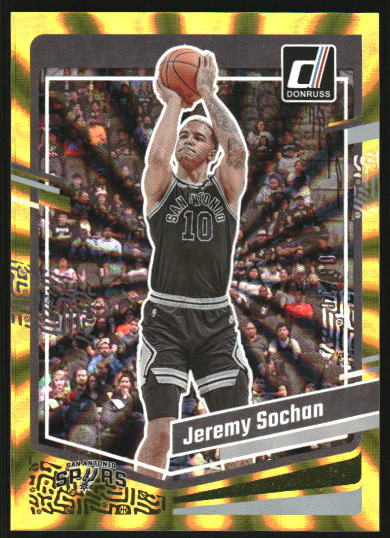 2023-24 Donruss Holo Gold Laser #168 Jeremy Sochan /10