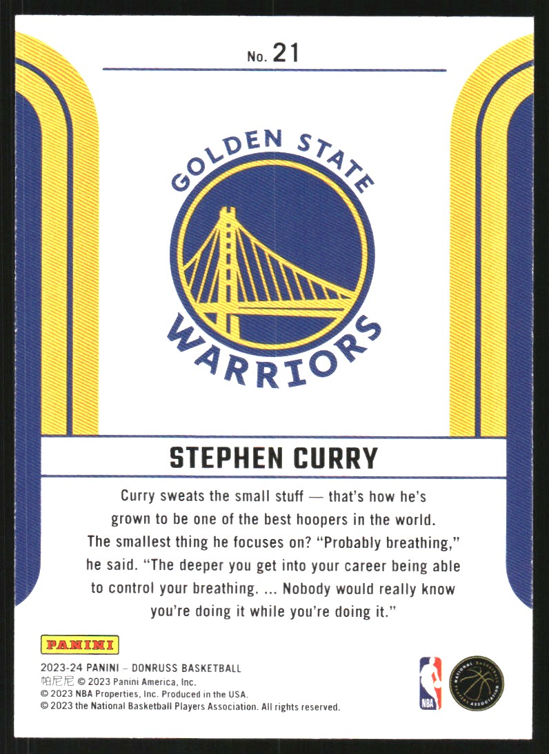 2023-24 Donruss Franchise Features #21 Stephen Curry