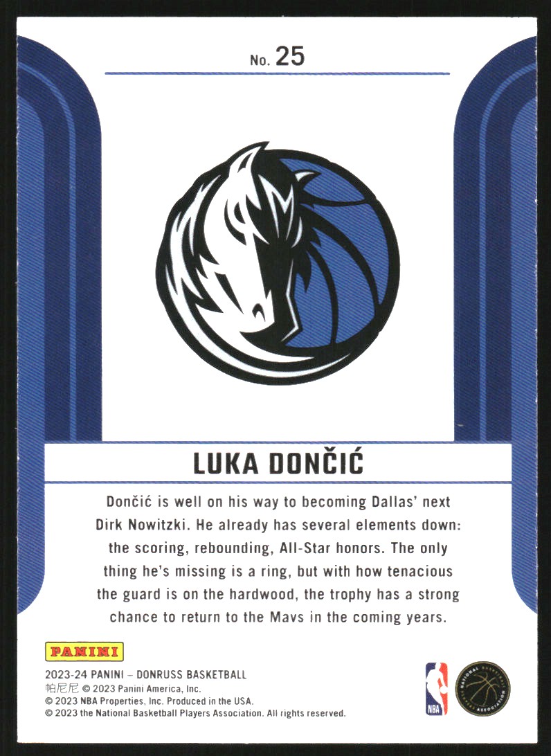 2023-24 Donruss Franchise Features #25 Luka Doncic