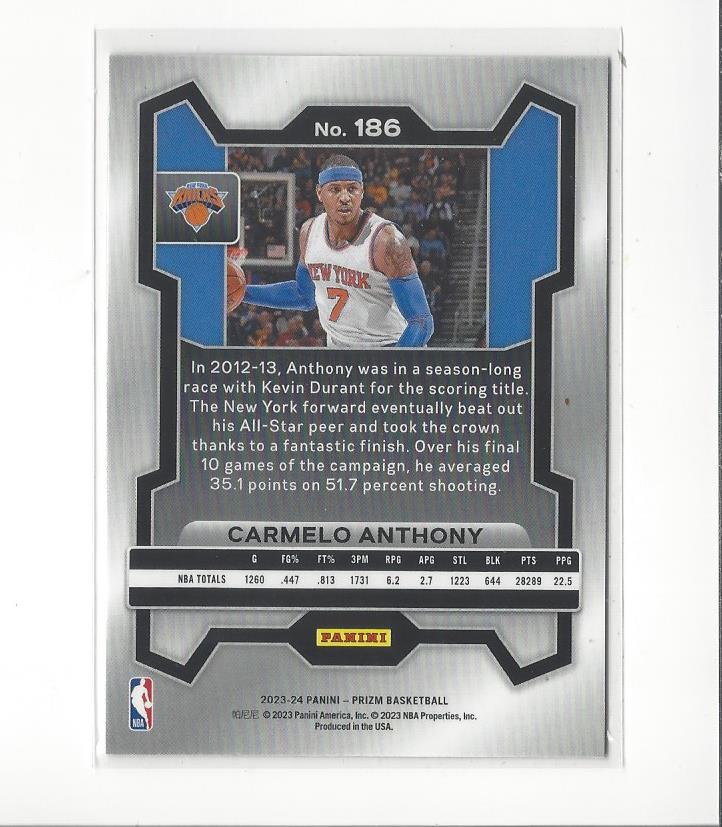 Carmelo Anthony cards (2004-2023) Nuggets Thunder Knicks Blazers - You Choose - Bild 284 von 284