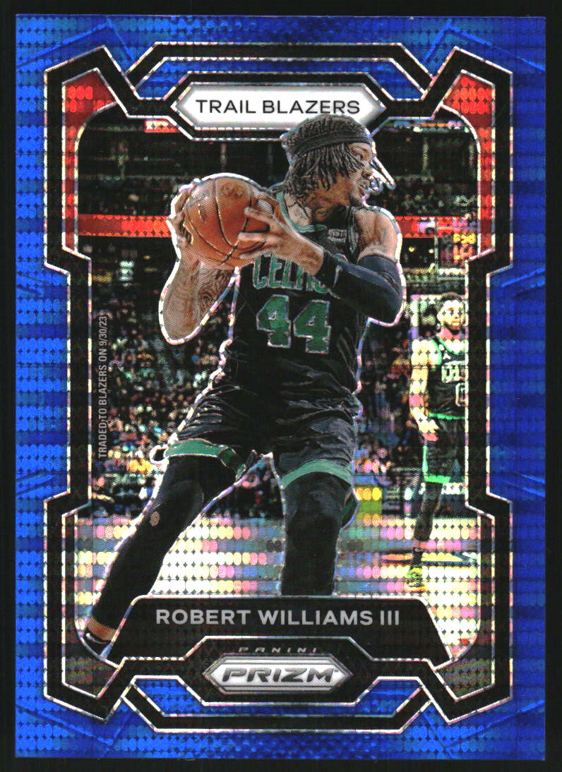 2023-24 Panini Prizm Prizms Blue Seismic #209 Robert Williams III /99