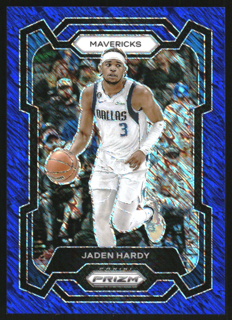 2023-24 Panini Prizm Prizms Blue Shimmer FOTL #21 Jaden Hardy