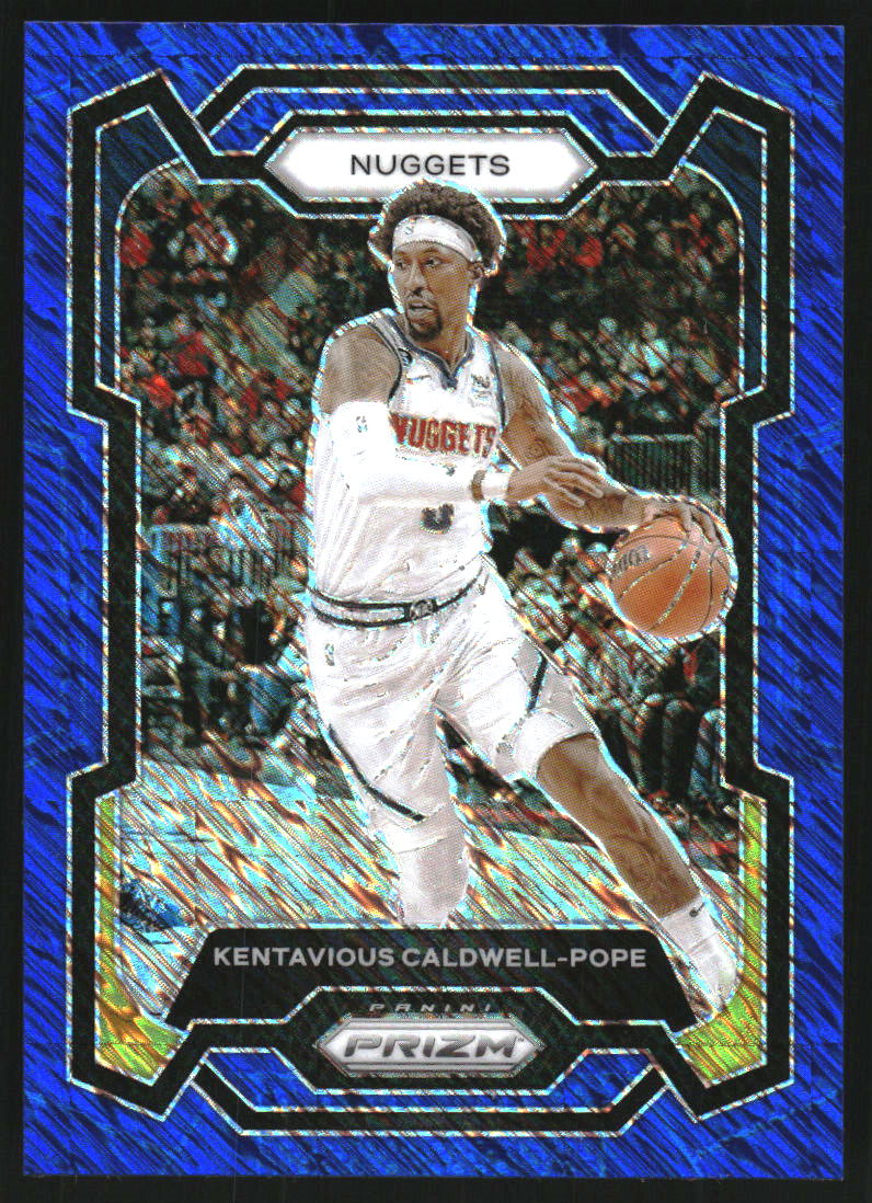 2023-24 Panini Prizm Prizms Blue Shimmer FOTL #80 Kentavious Caldwell-Pope /35
