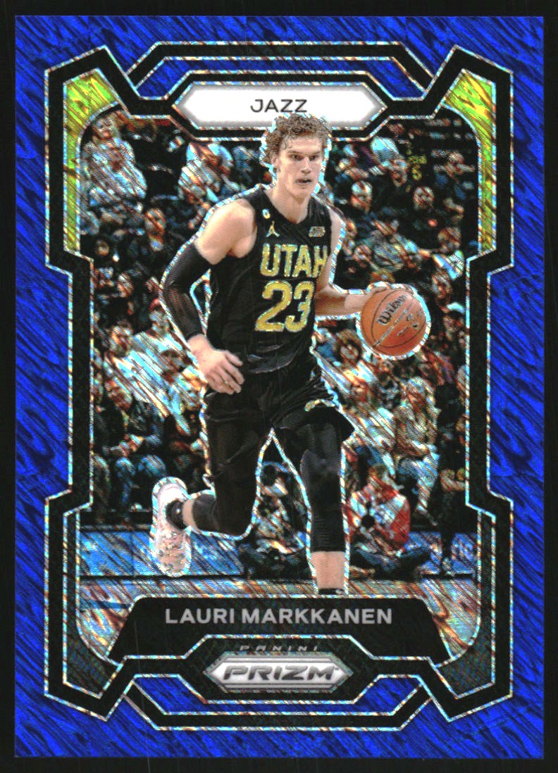 2023-24 Panini Prizm Prizms Blue Shimmer FOTL #93 Lauri Markkanen