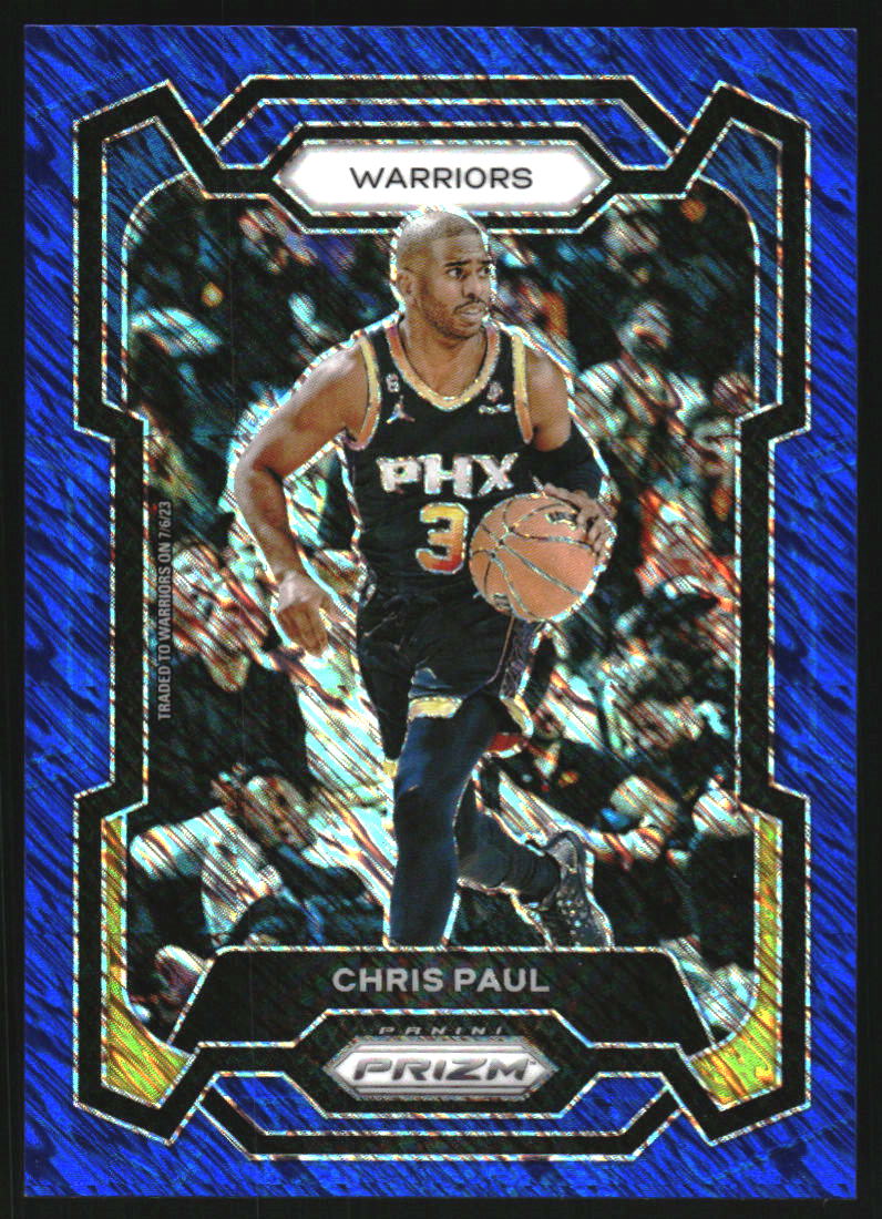 2023-24 Panini Prizm Prizms Blue Shimmer FOTL #99 Chris Paul /35