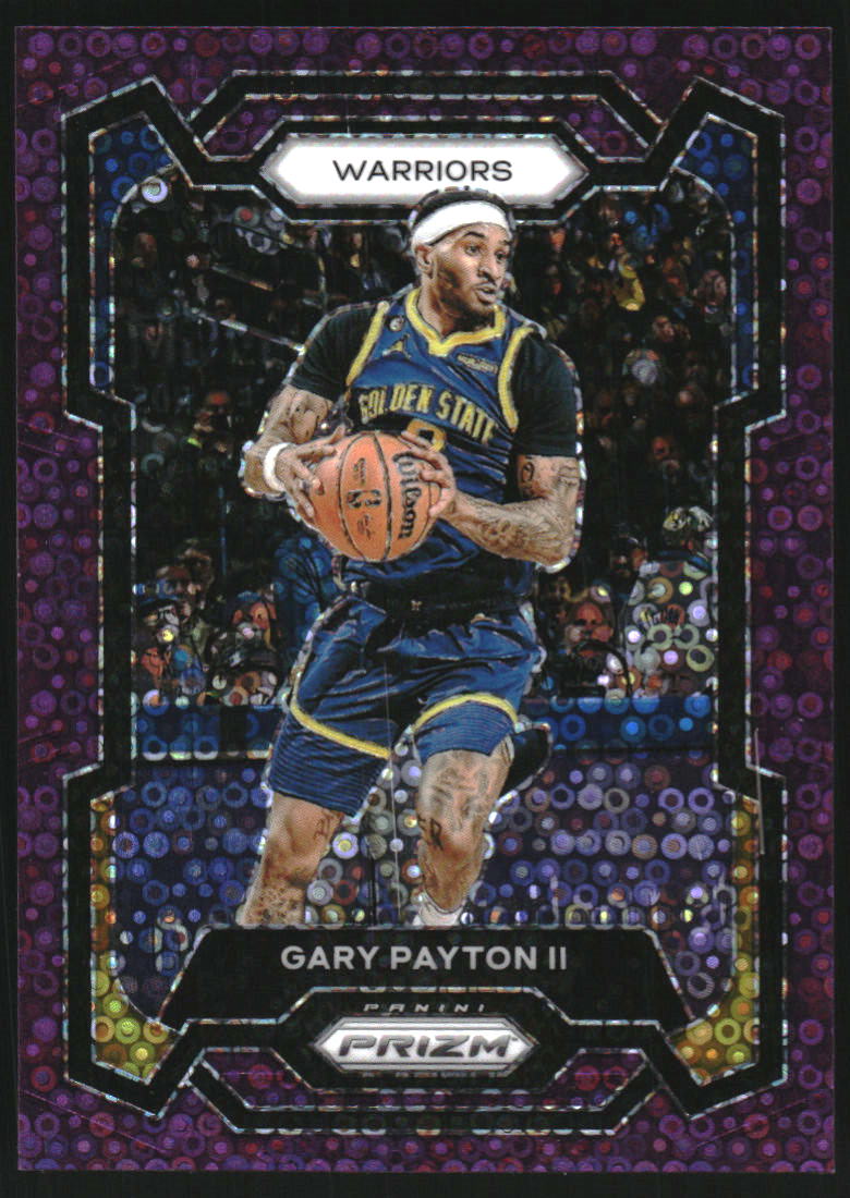 2023-24 Panini Prizm Prizms Fast Break Purple #242 Gary Payton II /75