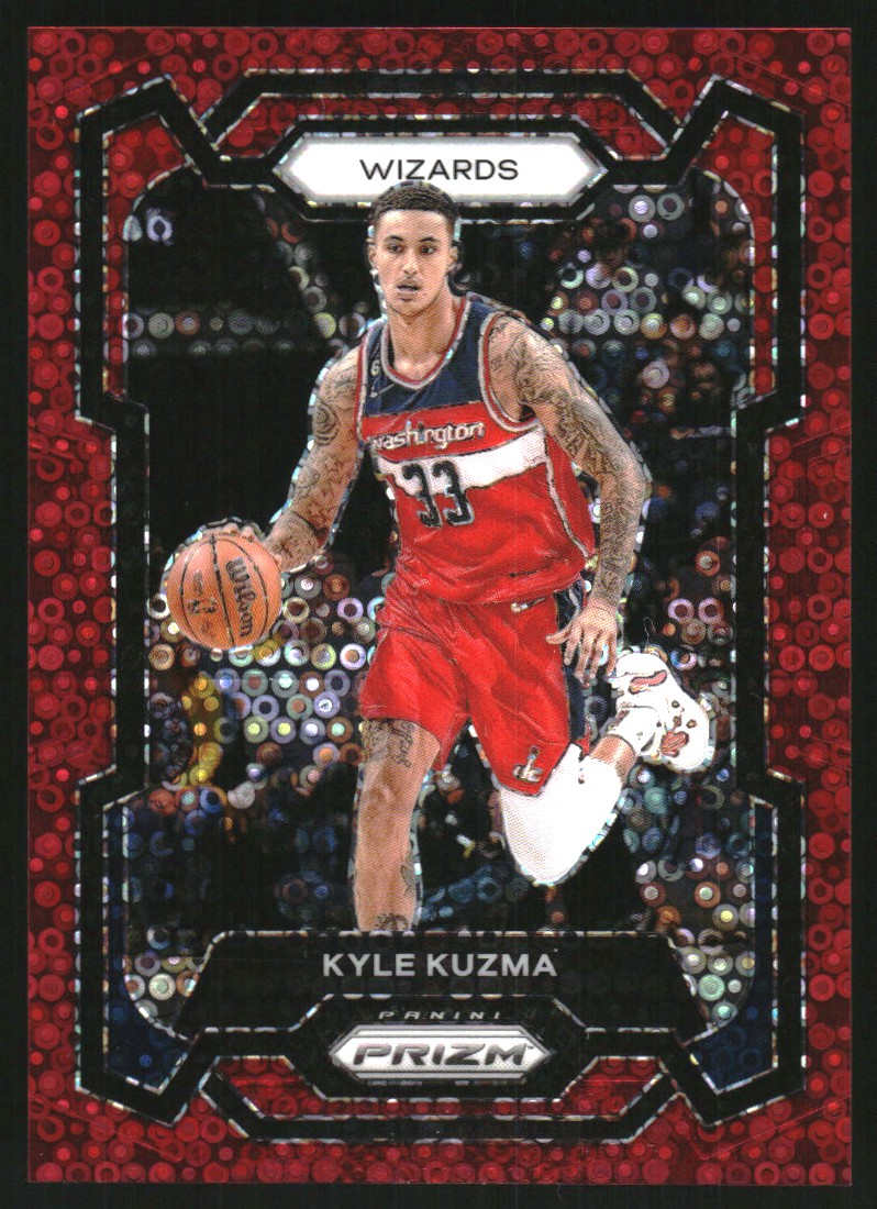 2023-24 Panini Prizm Prizms Fast Break Red #25 Kyle Kuzma