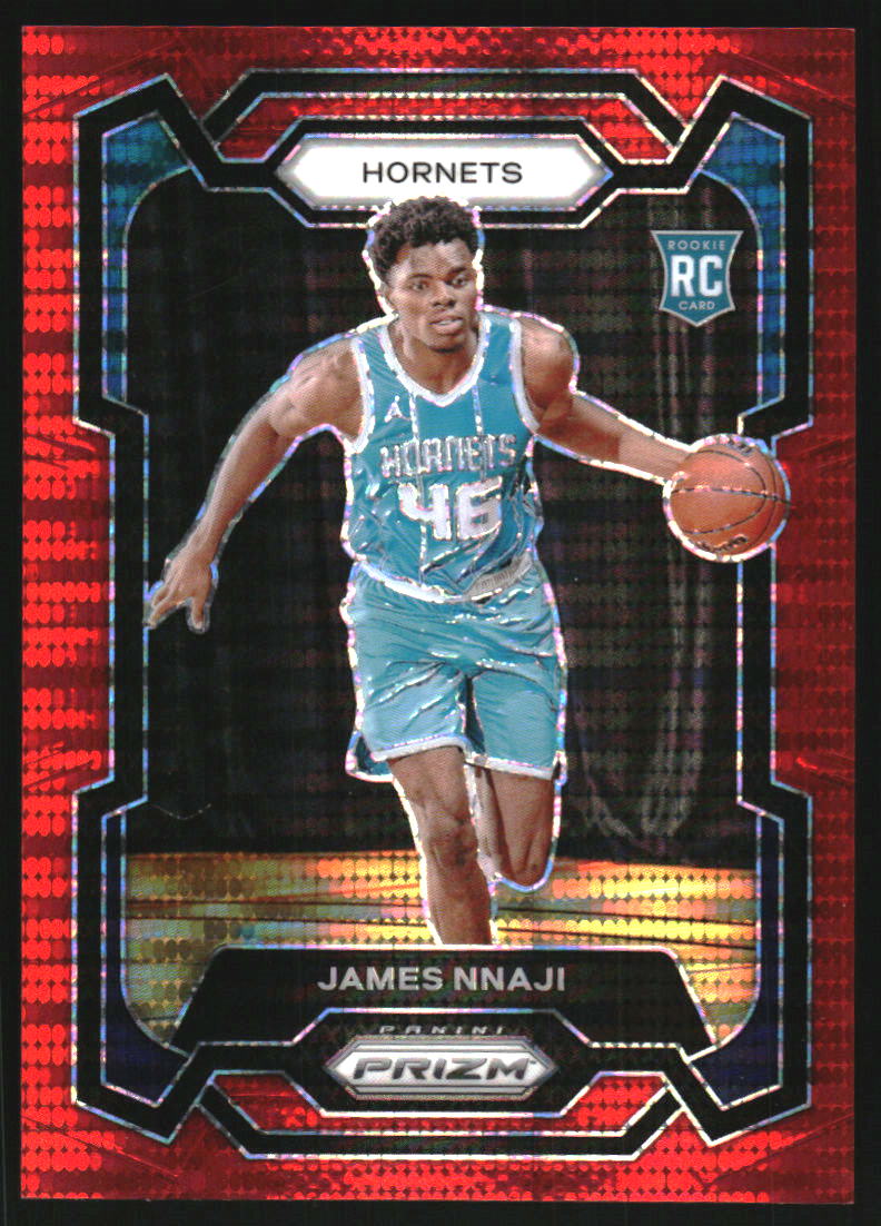 2023-24 Panini Prizm Prizms Red Seismic #159 James Nnaji /299