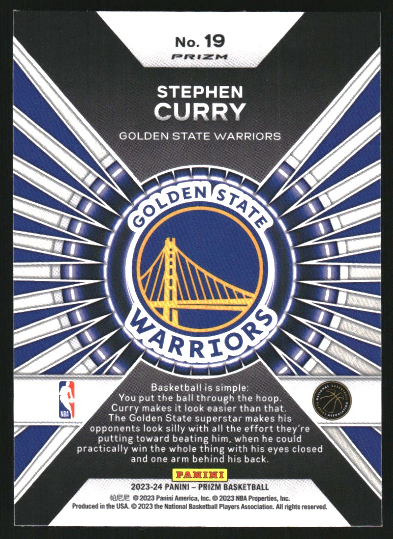 2023-24 Panini Prizm Dominance Prizms Green #19 Stephen Curry