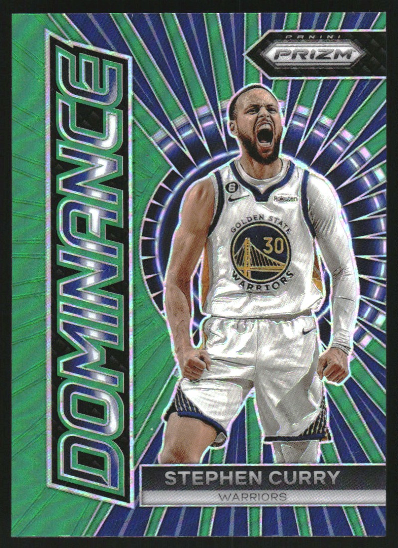 2023-24 Panini Prizm Dominance Prizms Green #19 Stephen Curry