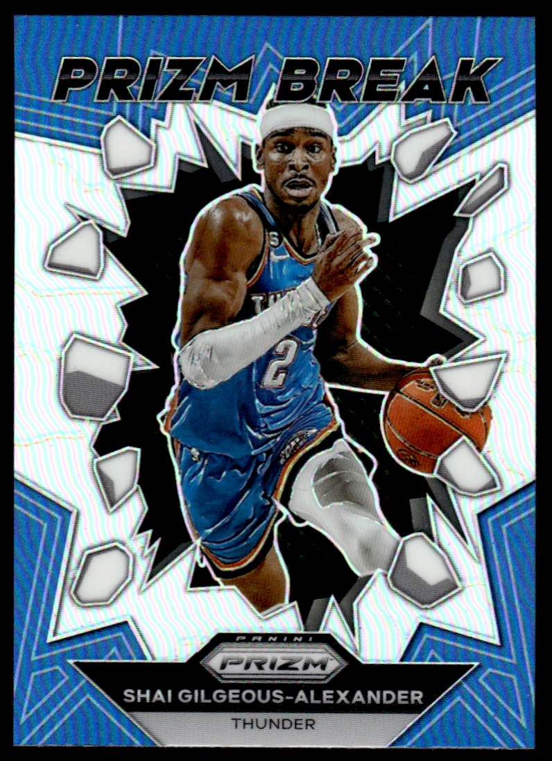 2023-24 Panini Prizm Prizm Break Prizms Silver #9 Shai Gilgeous-Alexander