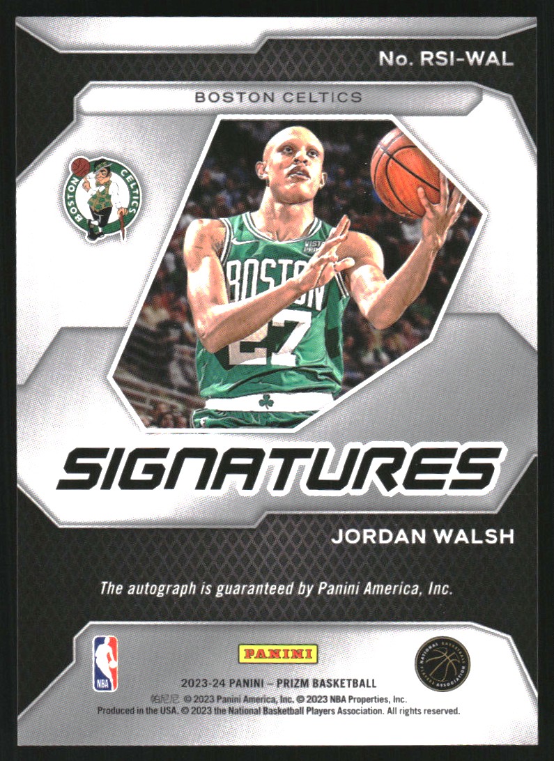 2023-24 Panini Prizm Rookie Signatures #29 Jordan Walsh