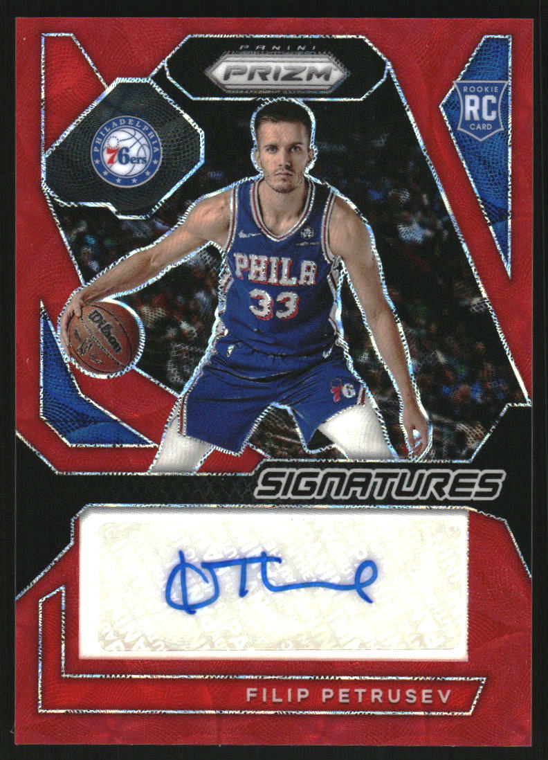 2023-24 Panini Prizm Rookie Signatures Prizms Choice #2 Filip Petrusev Auto /88