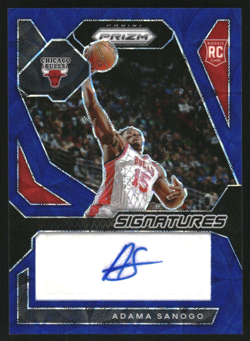 2023-24 Panini Prizm Rookie Signatures Prizms Choice Blue #25 Adama Sanogo