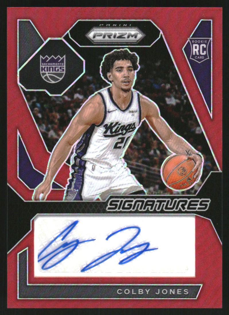 2023-24 Panini Prizm Rookie Signatures Prizms Red #27 Colby Jones