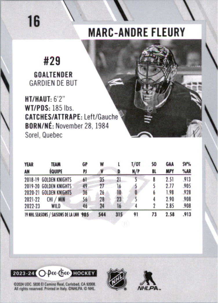 2023-24 O-Pee-Chee Hockey Card Pick (Base) 1-101