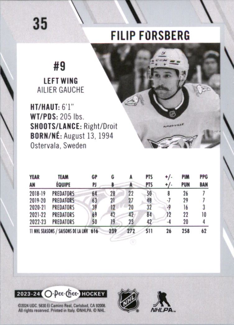 2023-24 O-Pee-Chee Hockey Card Pick (Base) 1-101