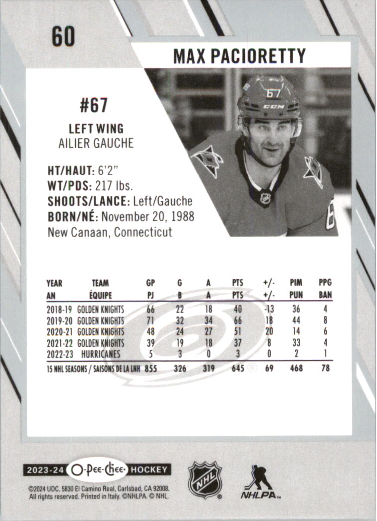 2023-24 O-Pee-Chee Hockey Card Pick (Base) 1-101