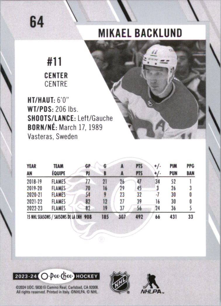 2023-24 O-Pee-Chee Hockey Card Pick (Base) 1-101