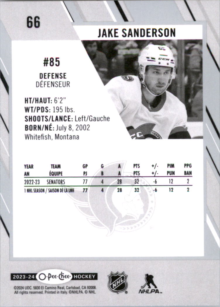 2023-24 O-Pee-Chee Hockey Card Pick (Base) 1-101