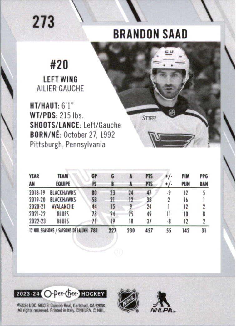 2023-24 O-Pee-Chee Hockey Card Pick (Base) 102-312