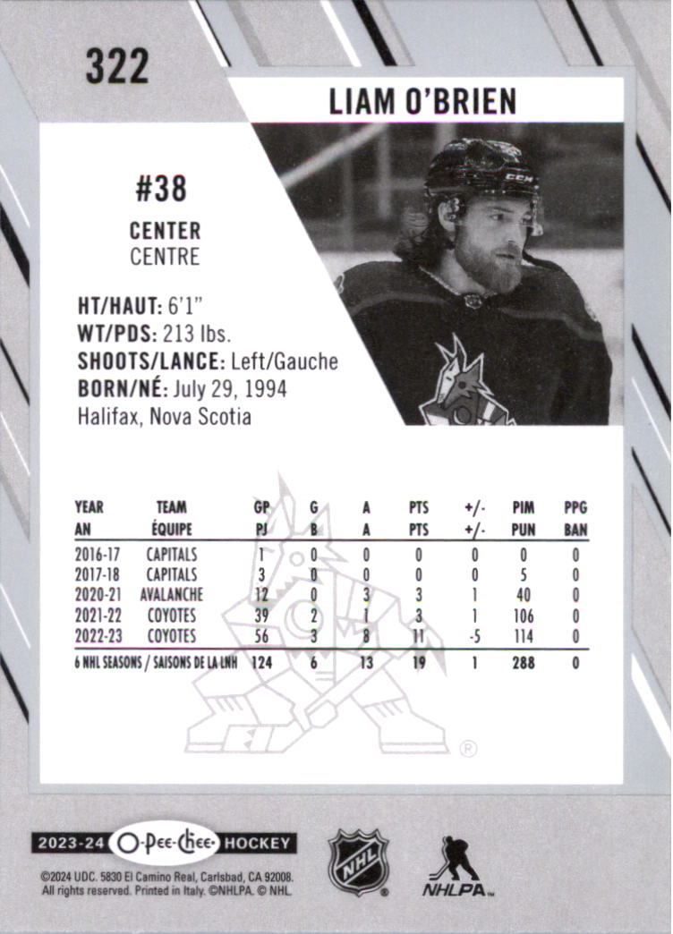 2023-24 O-Pee-Chee Hockey Card Pick (Base) 313-600