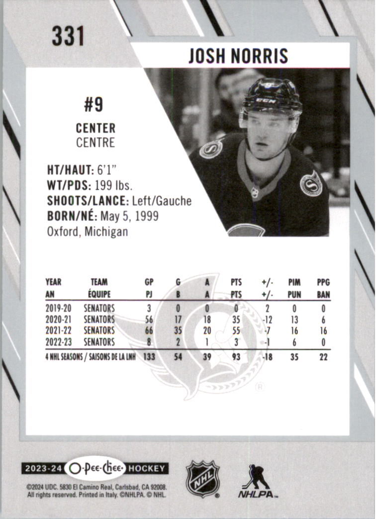 2023-24 O-Pee-Chee Hockey Card Pick (Base) 313-600