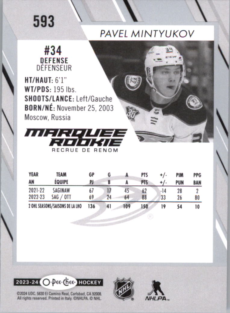 2023-24 O-Pee-Chee Hockey Card Pick (Base) 313-600