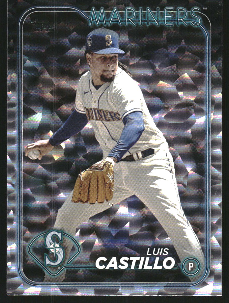 2024 Topps Silver Crackle Foil Board 54 Luis Castillo NMMT