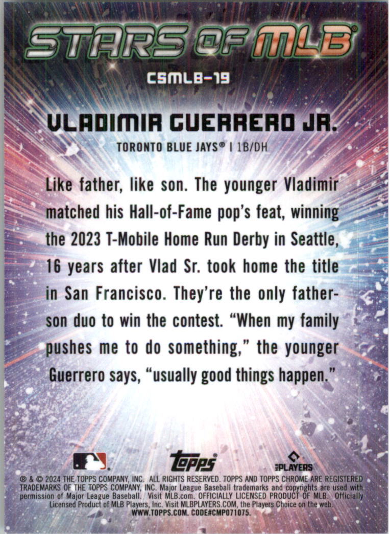 2024 Topps Stars of MLB Chrome Baseball Card Pick (Inserts) - Picture 27 of 113