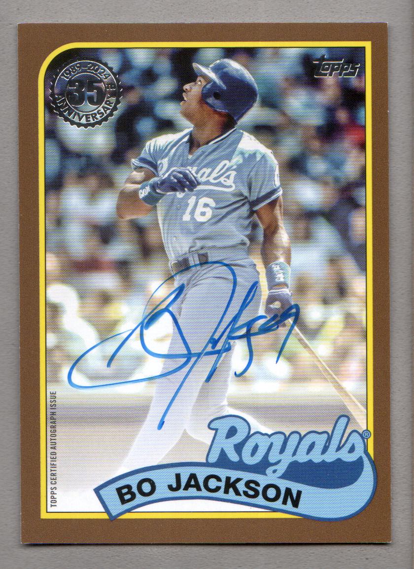 Bo Jackson Autograph のき Gold Foilboard /50 