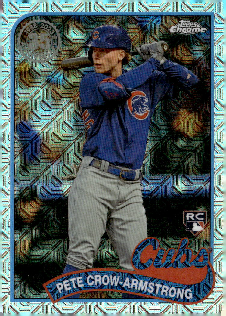 topps chrome pete crow armstrong auto 50 2024 Topps Chrome - Rookie Autographs Pete Crow-Armstrong #RA-PC