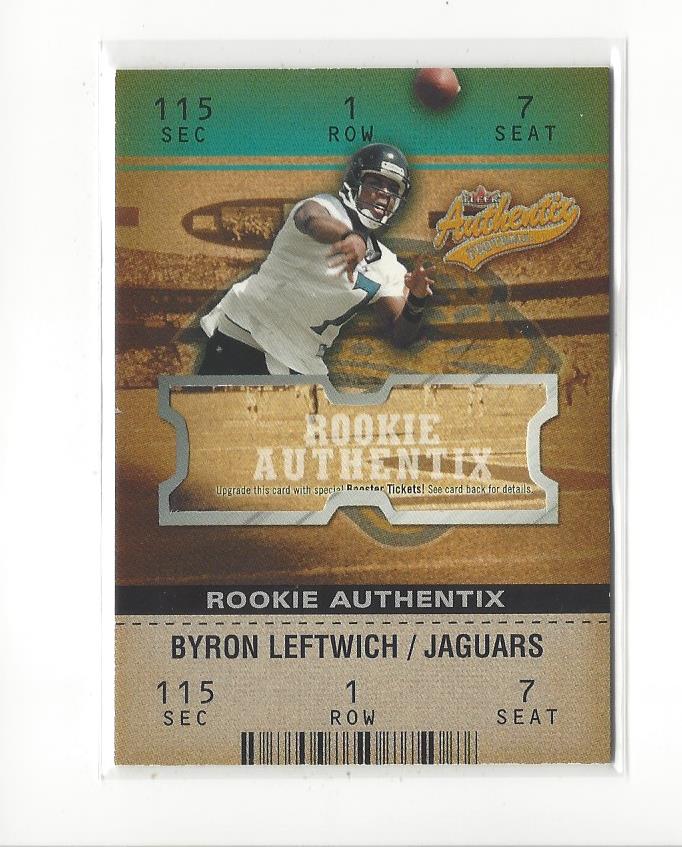 2003 Fleer Authentix #114 Byron Leftwich RC