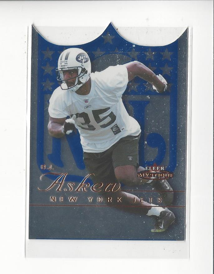 2003 Fleer Mystique - B.J. Askew #112 Rookies Blue Die-Cut /350