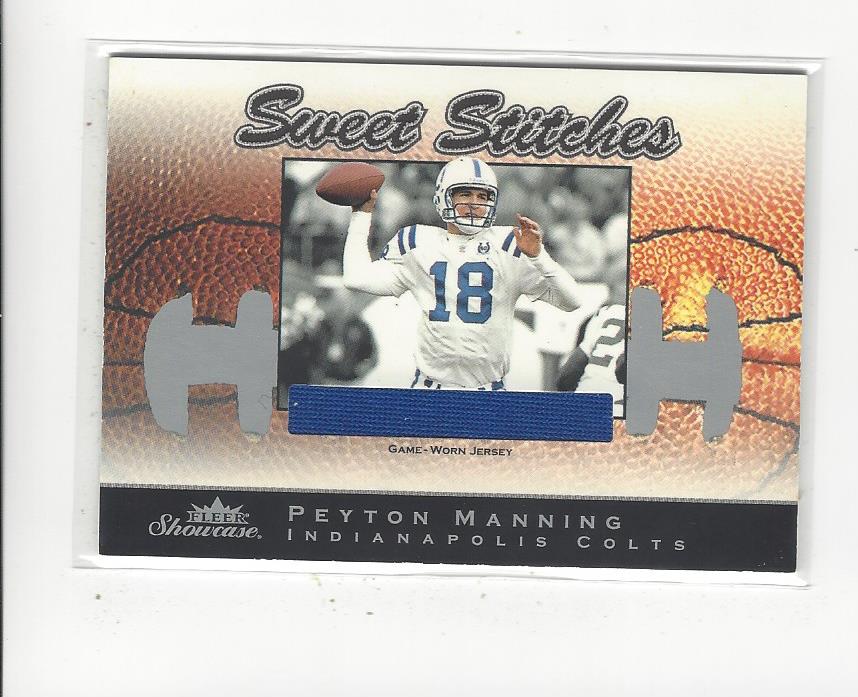 2003 Fleer Showcase Sweet Stitches Jerseys #9 Peyton Manning