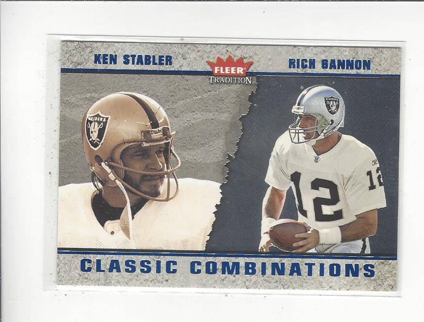 2003 Fleer Tradition Classic Combinations #10 Ken Stabler/Rich Gannon
