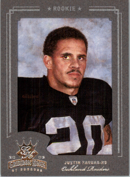 2003 Gridiron Kings Silver 112 Justin Fargas NMMT