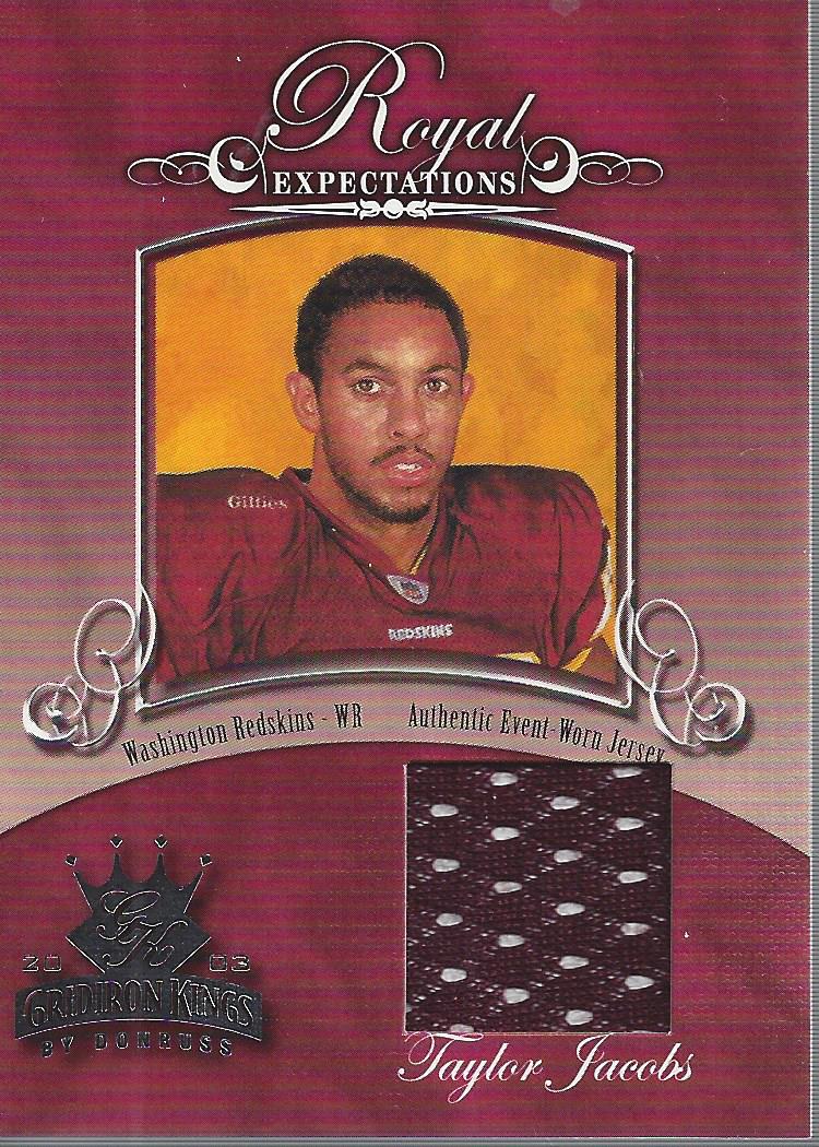 2003 Gridiron Kings Royal Expectations Materials Silver #RE14 Taylor Jacobs