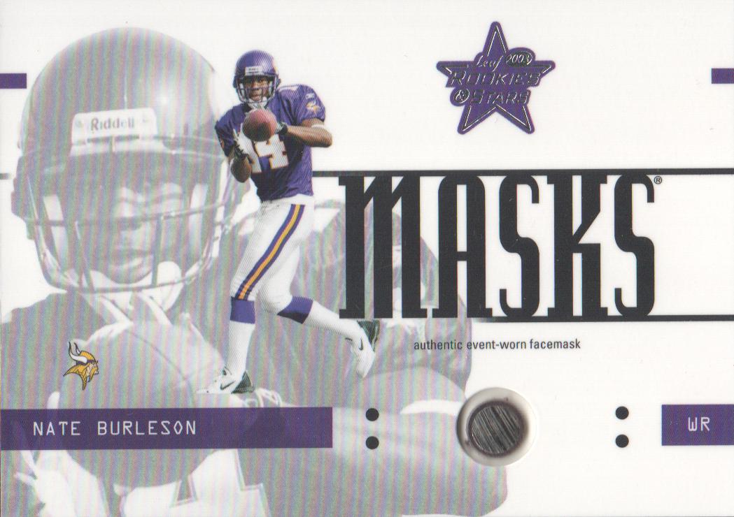2003 Leaf Rookies and Stars Masks #RM23 Nate Burleson