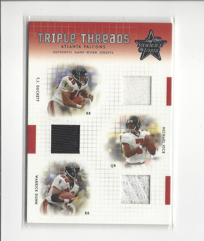 2002 UD Piece of History Michael Vick #5 Atlanta Falcons