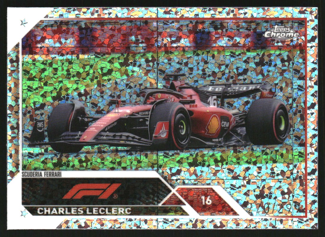 2023 Topps Chrome Formula 1 Aqua Wave Refractors #7 Charles