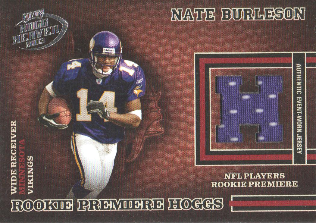 2003 Playoff Hogg Heaven #230 Nate Burleson JSY RC