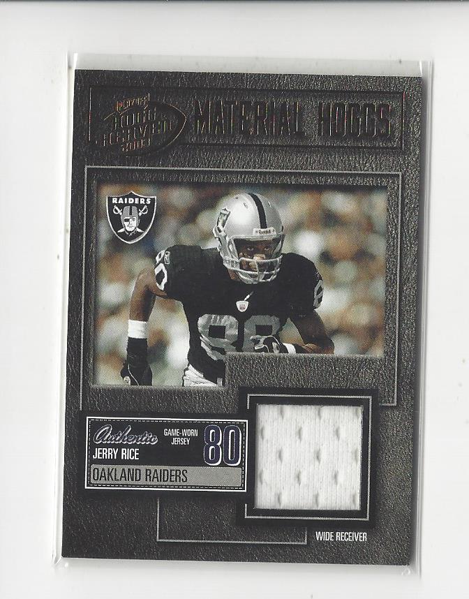 2003 Playoff Hogg Heaven Material Hoggs Bronze #MH2 Jerry Rice