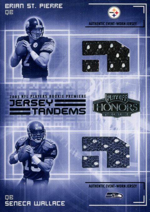 2003 Playoff Honors Jersey Tandems #JT7 Brian St.Pierre/Seneca Wallace