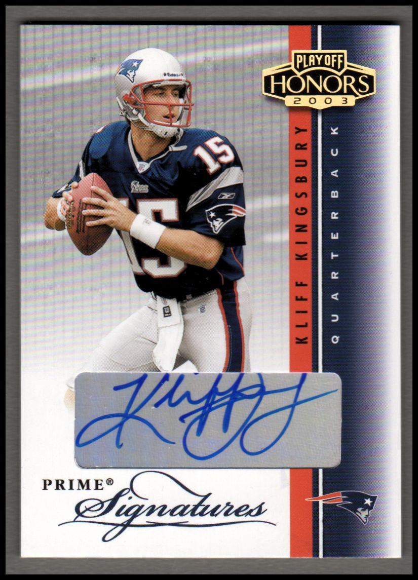 2003 Playoff Honors Prime Signatures #PS43 Kliff Kingsbury/300