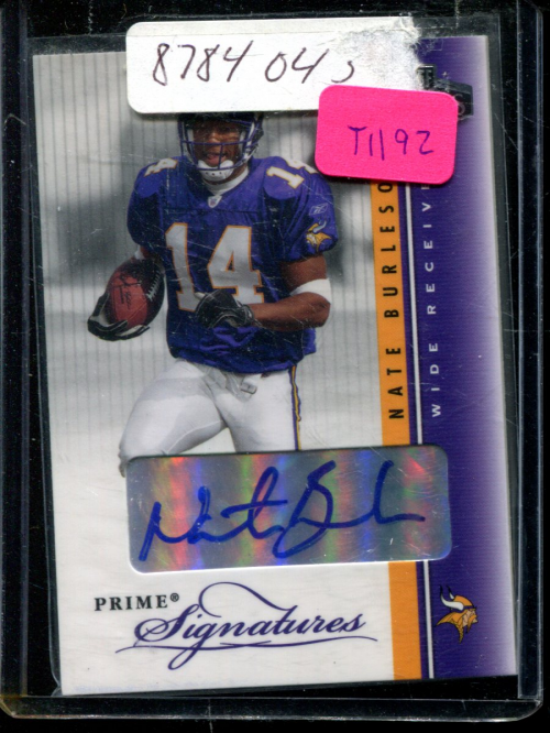 2003 Playoff Honors Prime Signatures #PS47 Nate Burleson/300