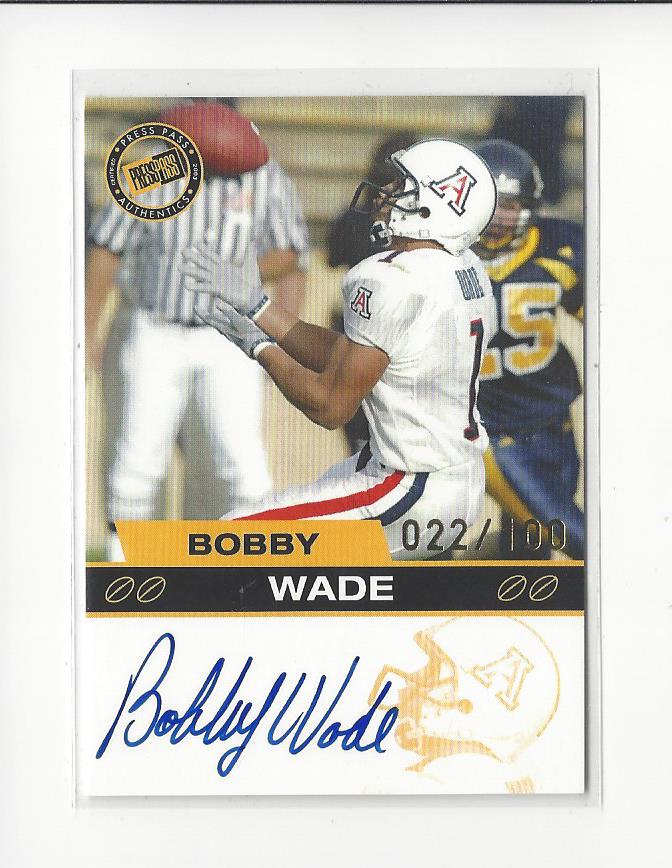 2003 Press Pass Autographs Gold #56 Bobby Wade